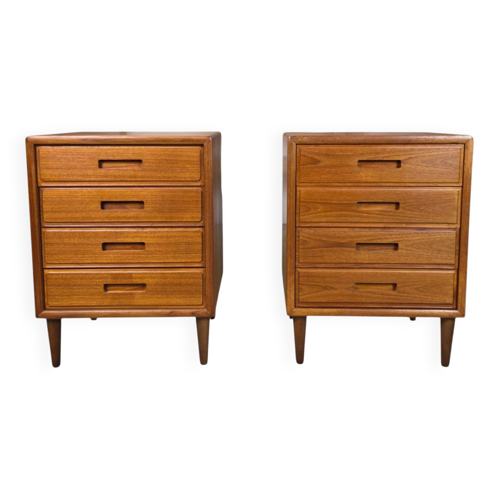 2x Vintage 1960s Danish chests of drawers, night stands teak 60 - 70