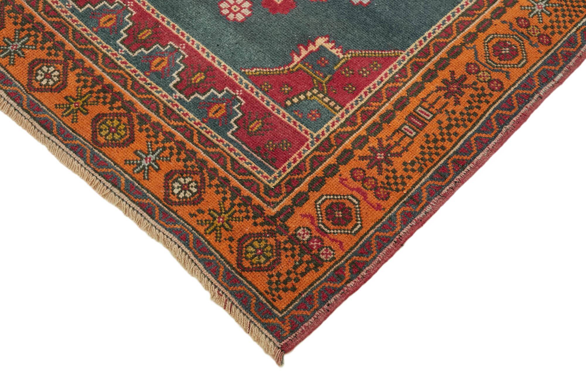 Turkish Vintage Anatolian Rug 131 cm x 222 cm