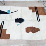 Handmade Berber rug in pure wool, size 150 x 250 cm