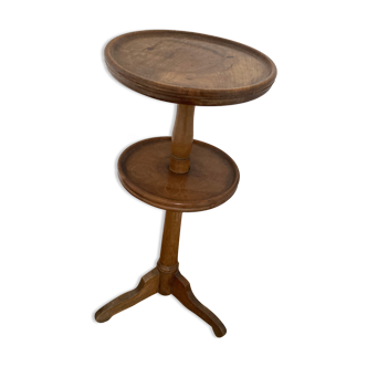 Wooden tripode side table