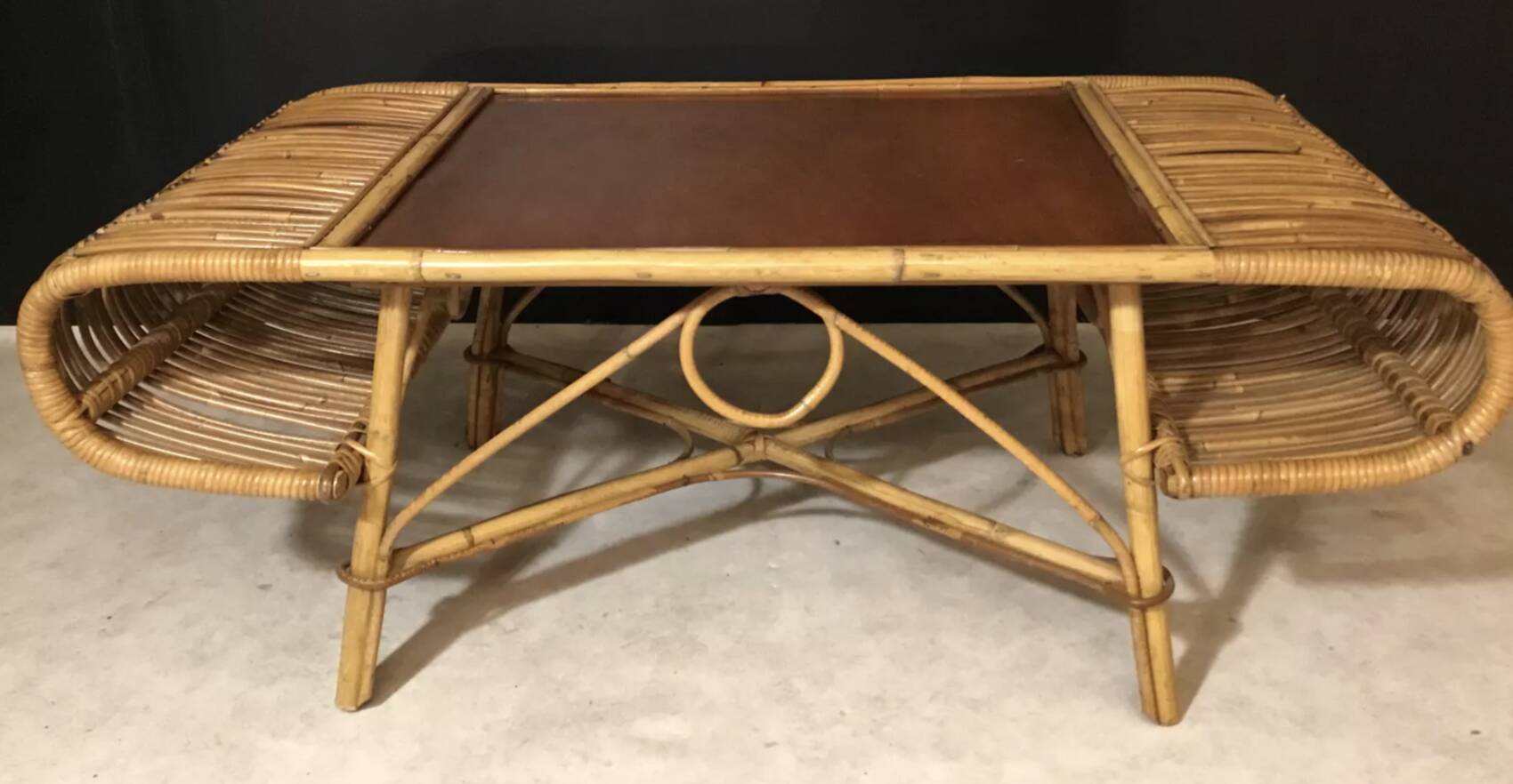 Rattan coffee table