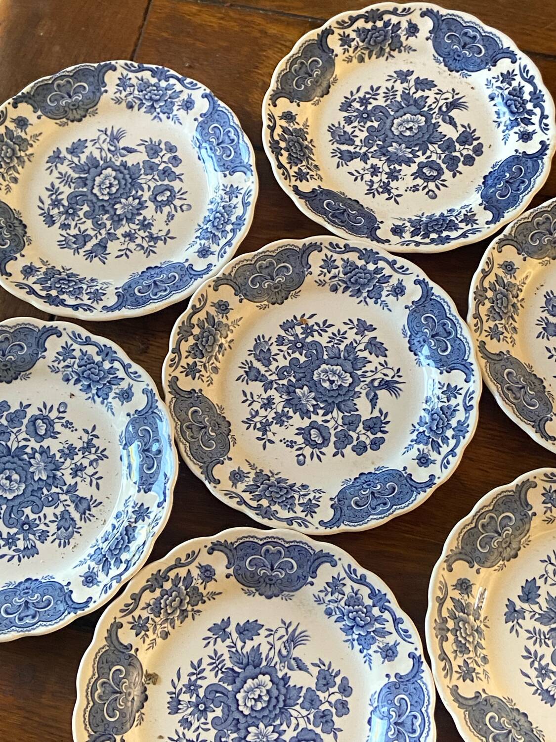 Ridgeway 12-piece dessert plate set – Windsor pattern – earthenware