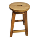Tabouret d'atelier en teck birman