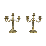 Candélabres bougeoirs en bronze xixe siècle