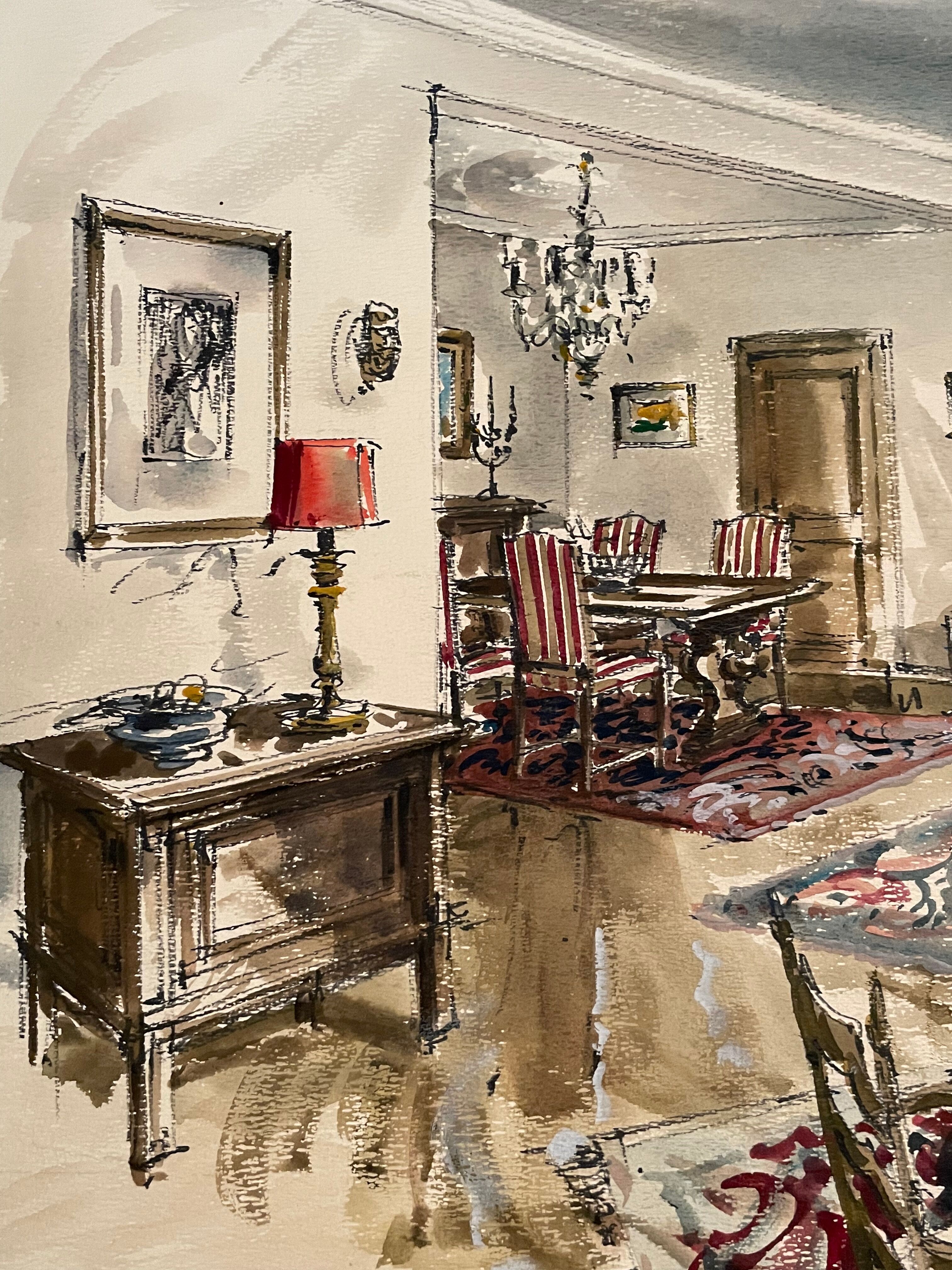 Painting decorative art interior architecture 30-50s