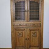 Antique oak grocery furniture