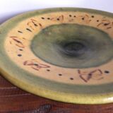 Glazed terracotta dish