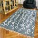 Soft cotton rug with Berber patterns