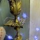 Large old gilded bronze candlestick