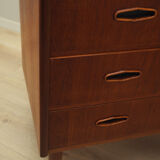 Teak chest of drawers, Danish design, 1970s, production: Denmark