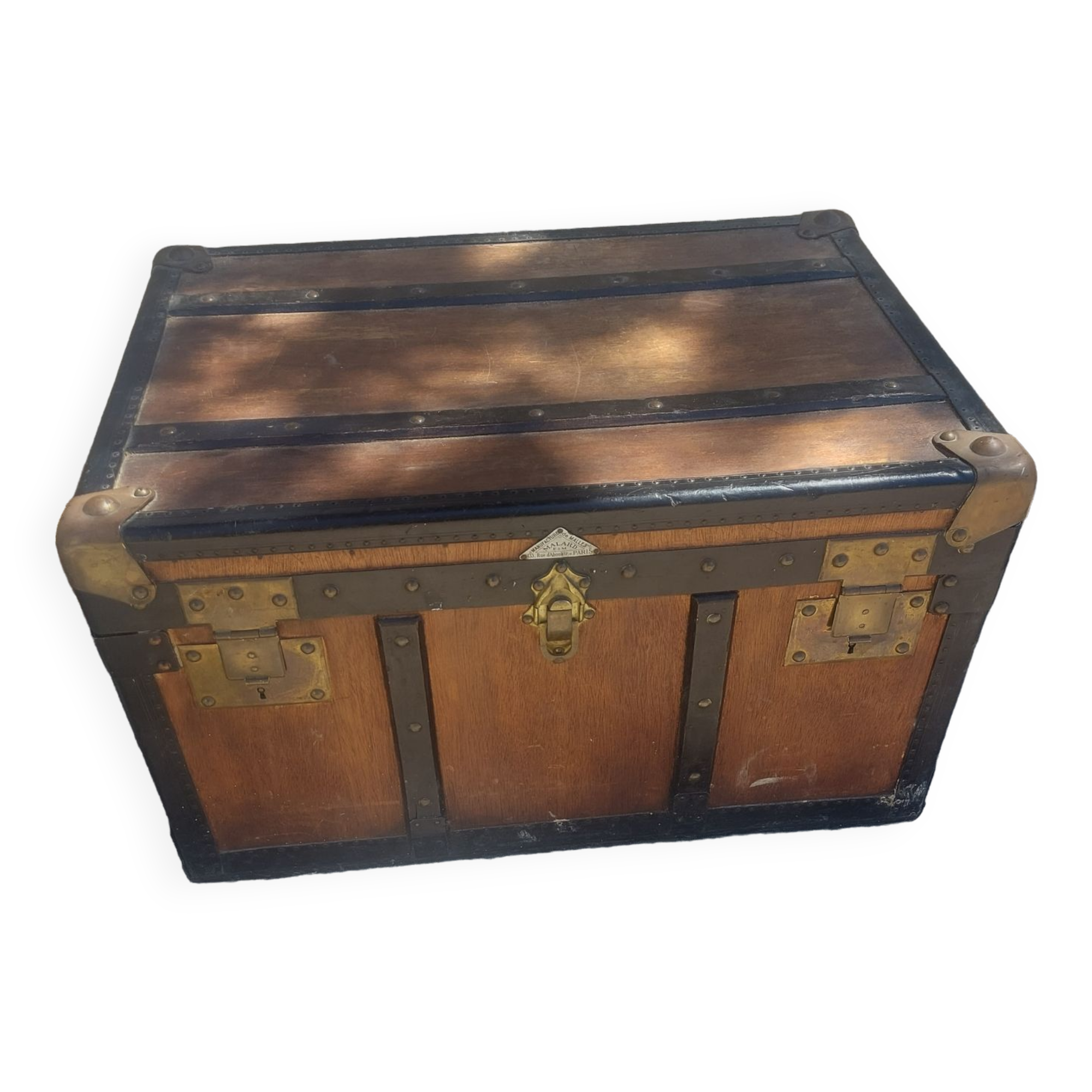 Old travel trunk , Malard trunk factory , Paris