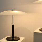Lampes de table en acier et en verre laiteux par Ikea, années 1970