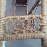 Rattan shelf
