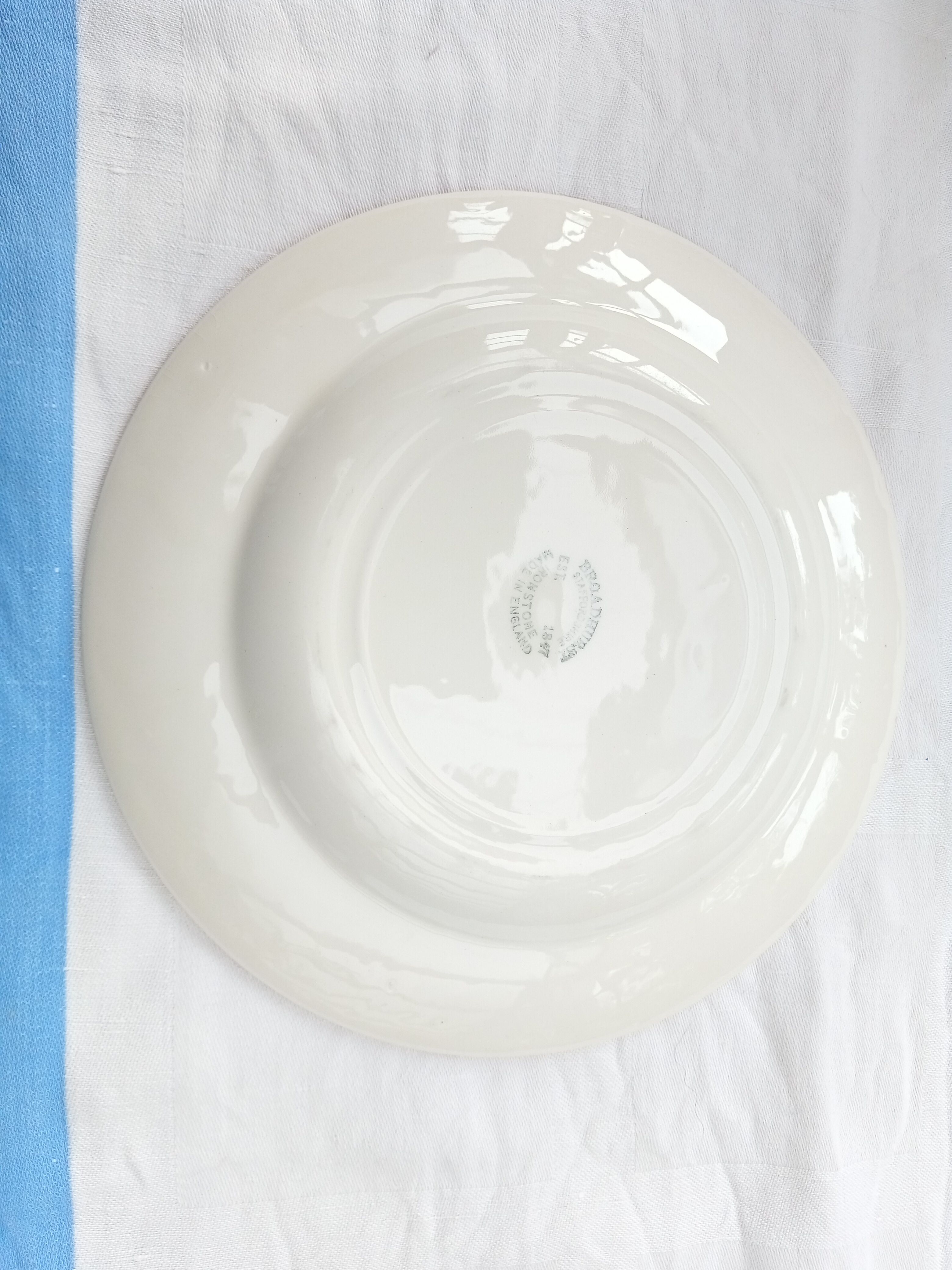 12 English dessert plates