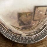 Silver-plated metal serving tray