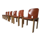 121 chaises de salle à manger par Afra et Tobia Scarpa pour Cassina, années 1960.