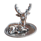 Silver ring holder deer