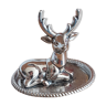 Silver ring holder deer