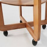 Amsterdam School beech wooden Side Table, The Netherlands 1920s
