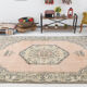 6x10 Classic Beige & Black Vintage Rug, 193x317Cm
