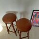 Paire tabourets bar vintage style pub anglais-75 cm