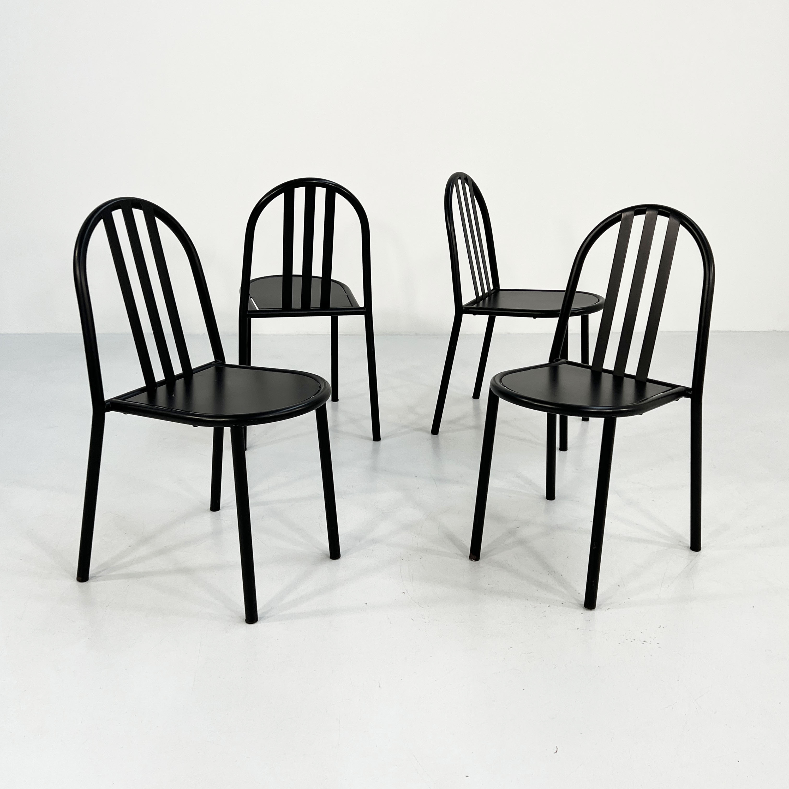 Set of 4 chairs Nr 222 by Robert Mallet Stevens for Pallucco Italia, 1980