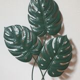 Decoration murale feuilles metal