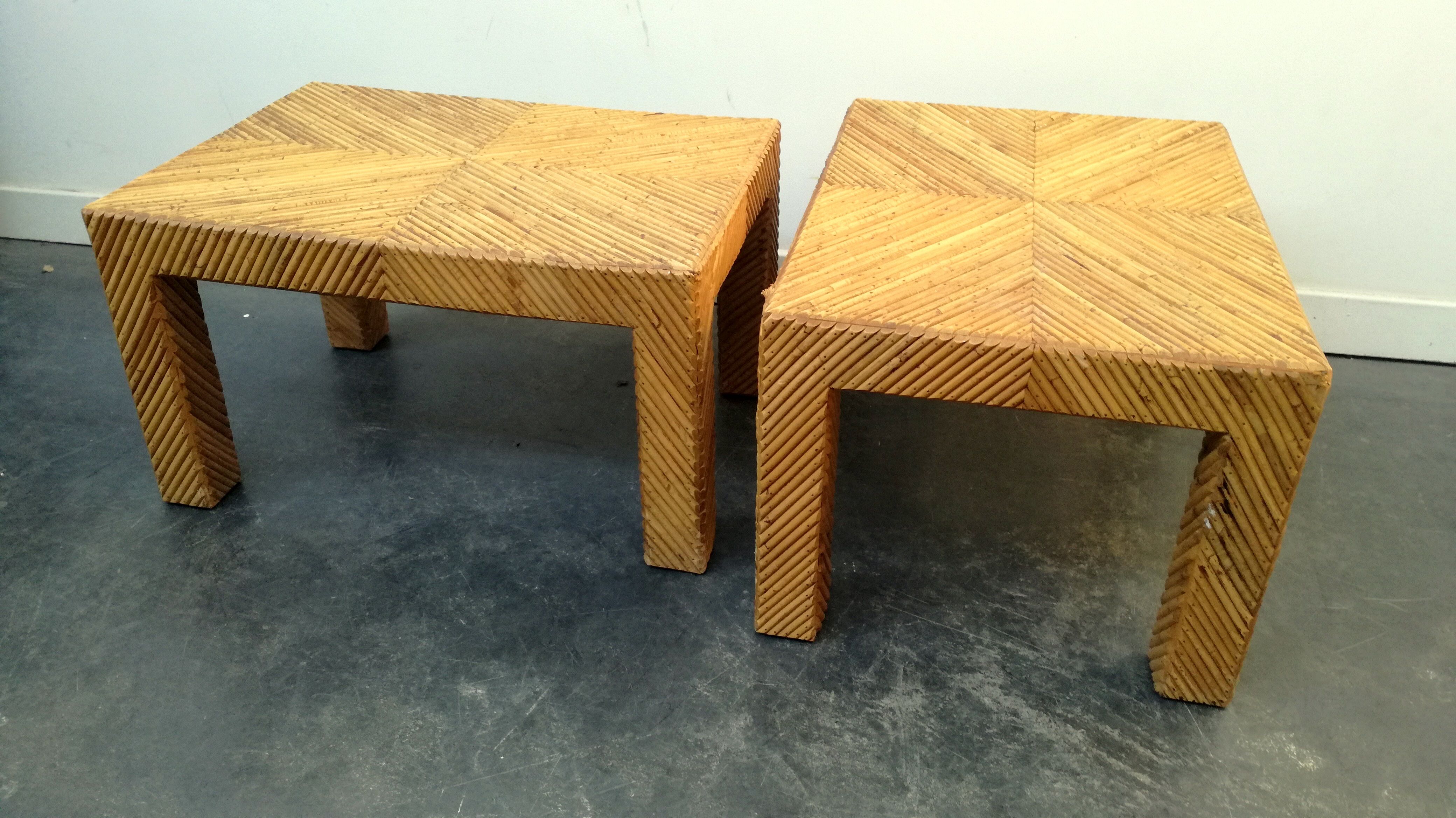 Pair coffee tables Lived del sol 1970