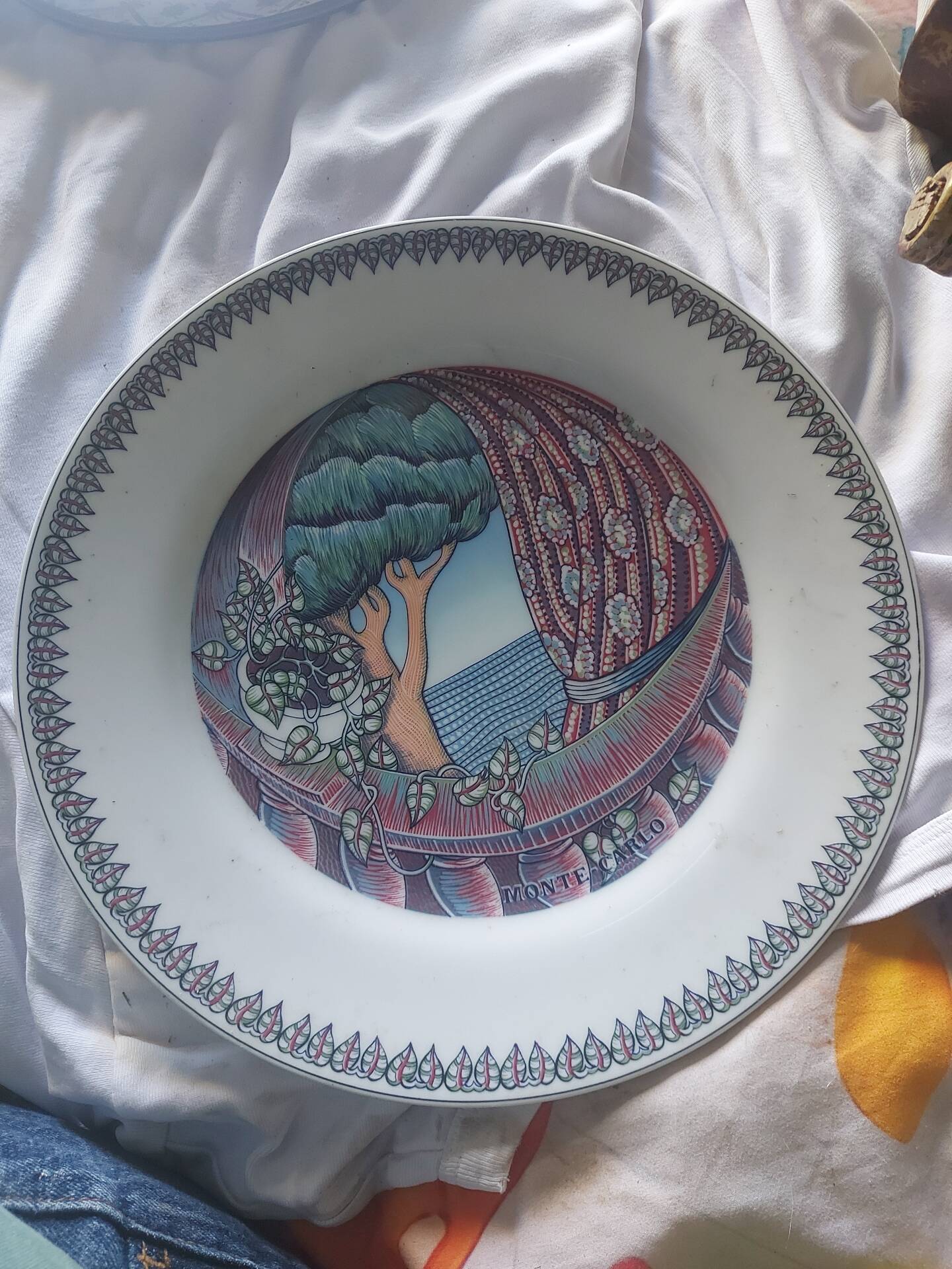 Collection plate from luxury hotel manufacturer Bauscher Weiden.