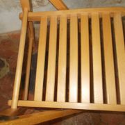 Vintage wooden folding chair
