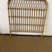 Vintage bamboo and rattan headboard