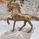 Vintage brass horse
