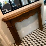 Louis XV-style oak mantelpiece