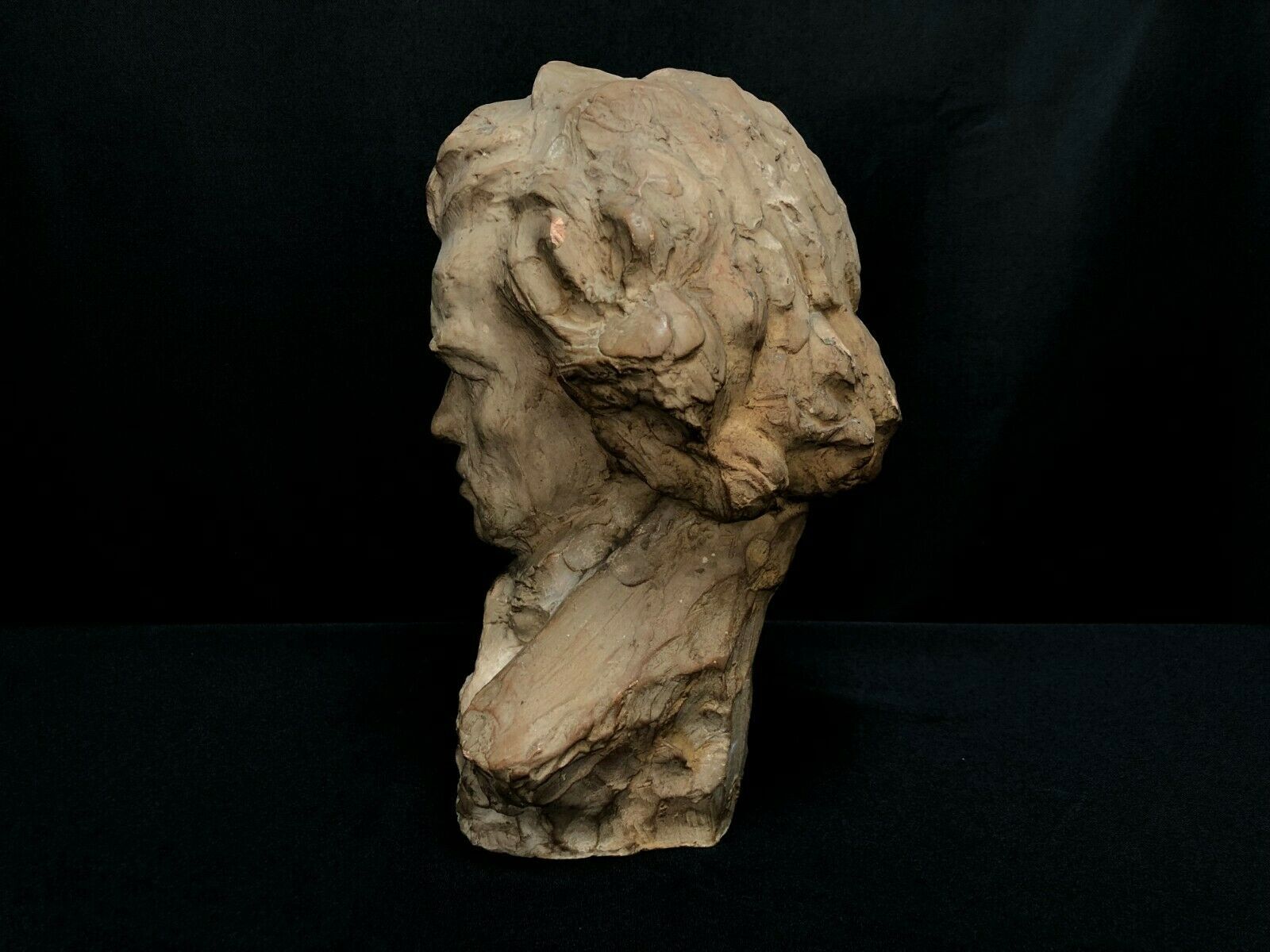 Terracotta bust representing Beethoven around 1930