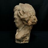 Terracotta bust representing Beethoven around 1930