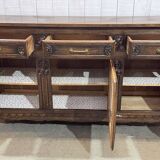 1950s oak sideboard in the style of Robert Micheau Vernez