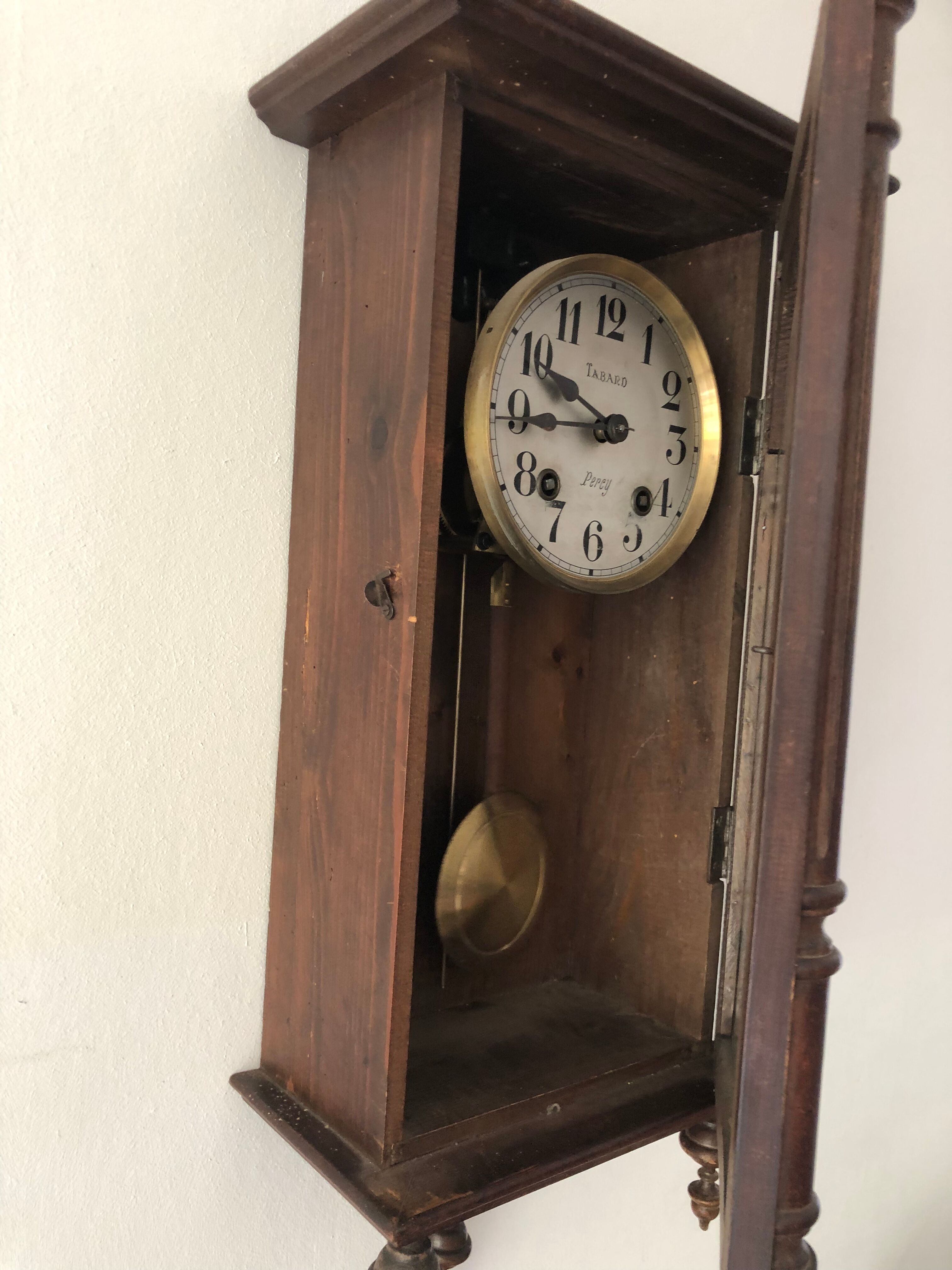 Antique wall chime clock