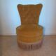 Fauteuil crapaud moutarde