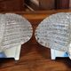 Pair of vintage Barovier and Toso Murano glass leaf wall lights