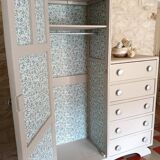 Vintage asymmetrical wardrobe