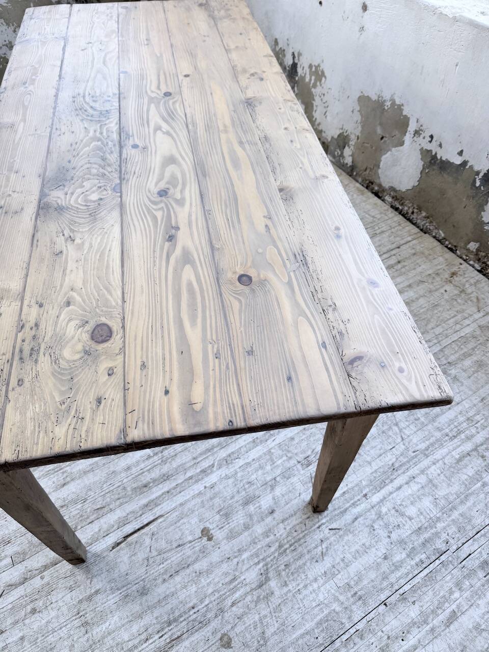 1950 pine farmhouse table 2m