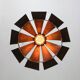 Vintage Italian Copper Colour Pendant Lamp, 70s