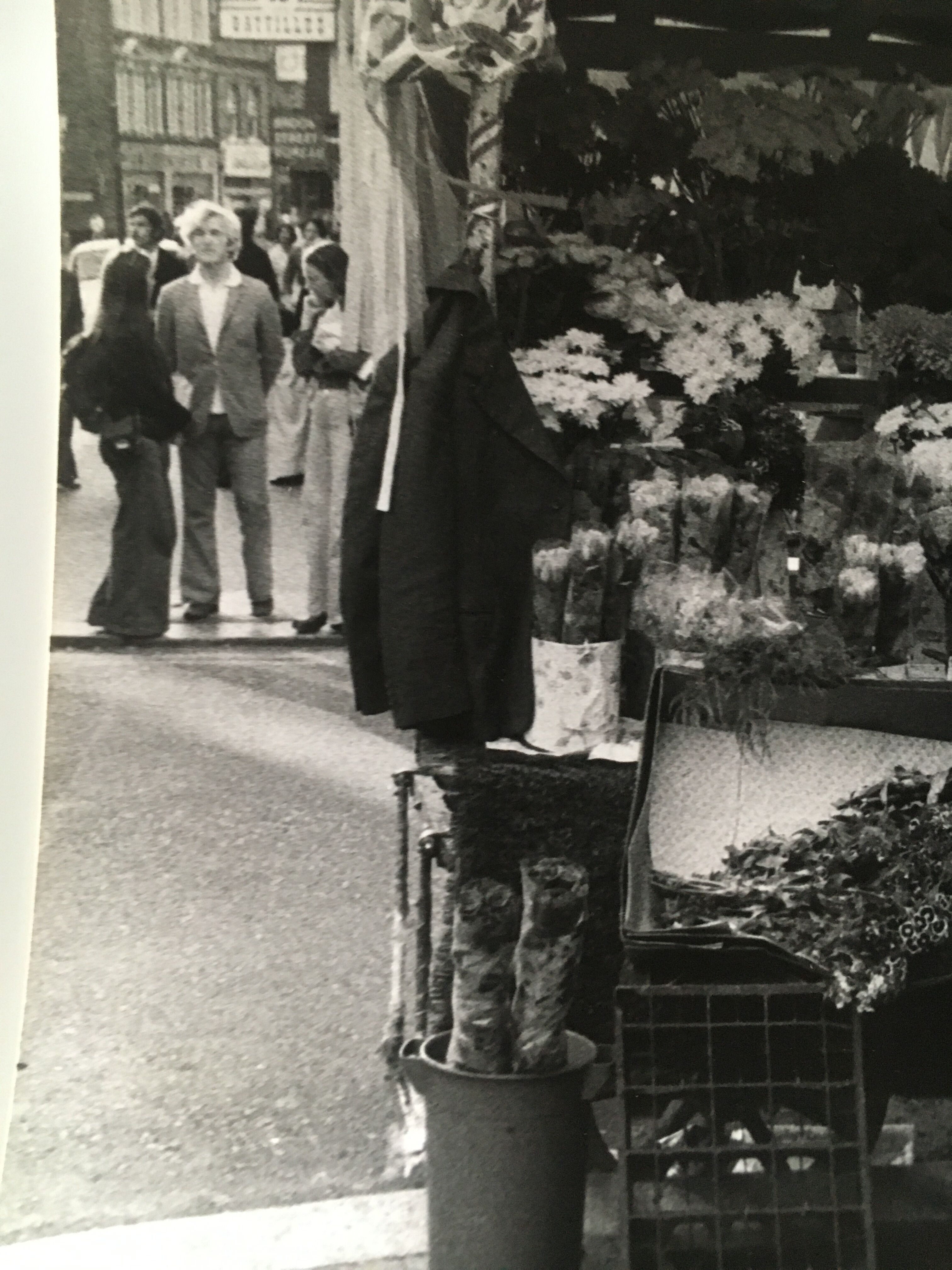 Photo années 80 marché aux fleurs angleterre