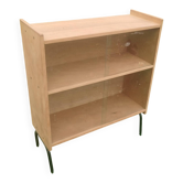 Vintage antique display shelf with Scandinavian tapered legs.
