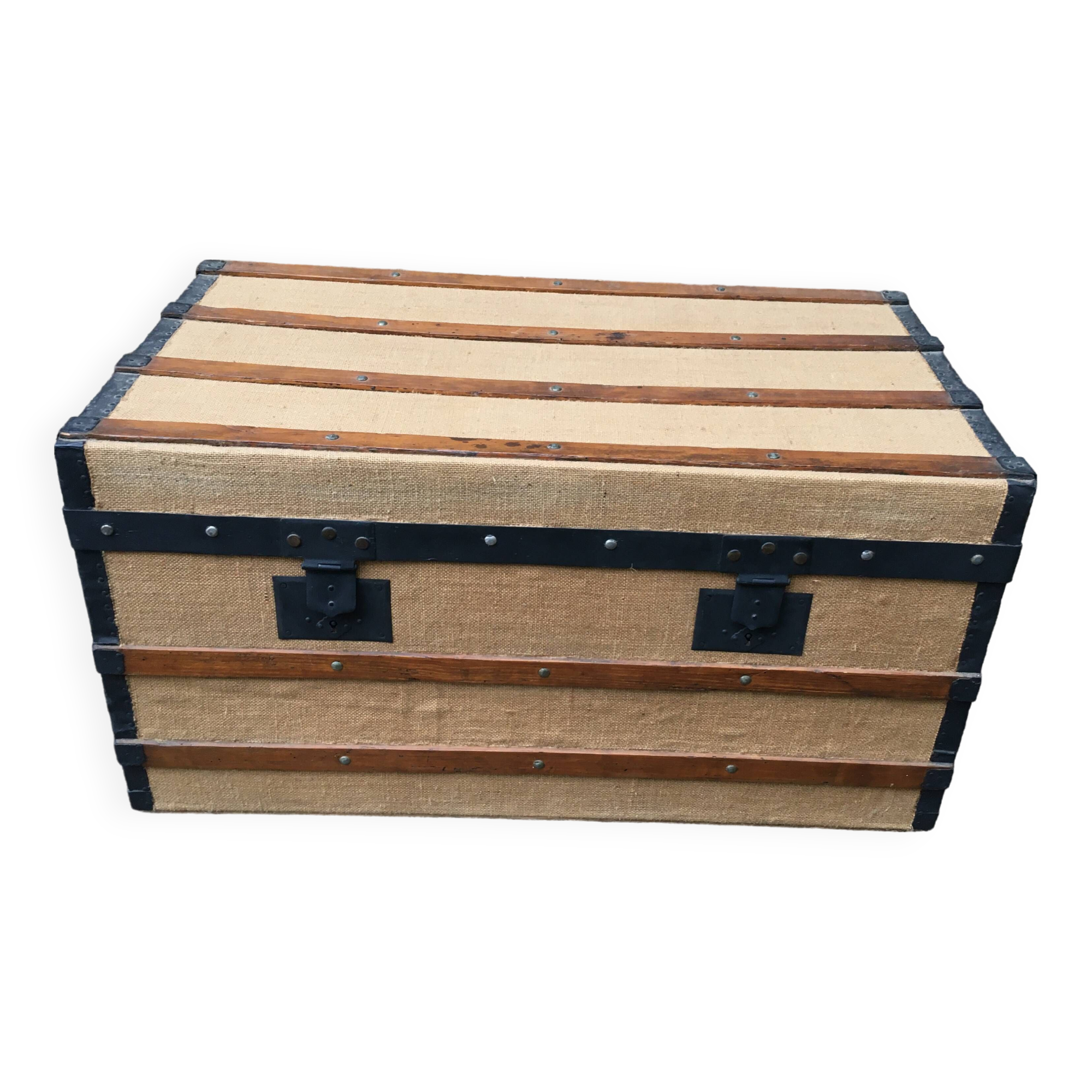 19th-century travel trunk