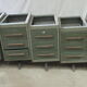 Set of 5 metal lockers
