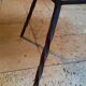 Table basse métal et carrelage année 50