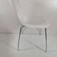 Industrial chair with fibreglass shell, chrome steel base – 1960