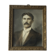 Authentic old photograph portrait of a handsome man with mustache 1920 - 1930