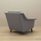 Fauteuil gris, design danois, années 1960, production : Danemark